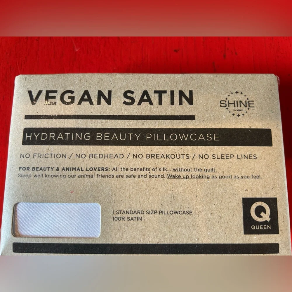 Vegan Satin Silk Standard Queen Size Pillowcase